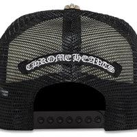 Chrome Hearts Triple Cross Trucker Hat 'Black White'