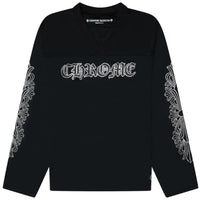 Chrome Hearts Stadium Mesh Long Sleeve Jersey 'Black/Gray'