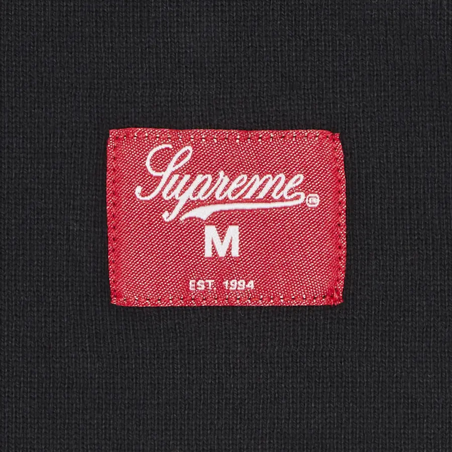 Supreme Paneled Piping L/S Top Black