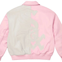 Supreme x Chicago White Sox Leather Varsity Jacket 'Pink'