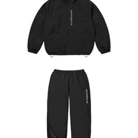 Supreme Contrast Zip Warm Up Tracksuit Black