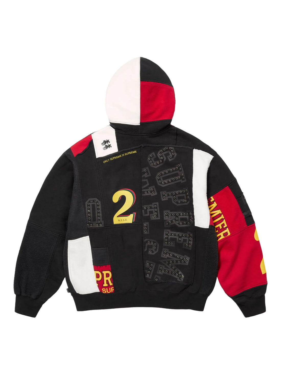 Supreme Patchwork Zip-Up Hoodie