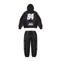 Supreme x Fox Racing Zip Up Hooded Tracksuit Black