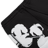 Denim Tears Biggie Cotton Wreath Sweat Shorts Black