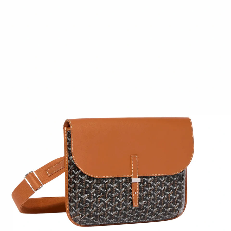 Goyard Coursier Mesenger Bag 'Black / Tan'