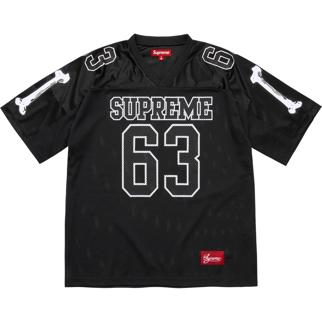 Supreme Bones Football Jersey Black