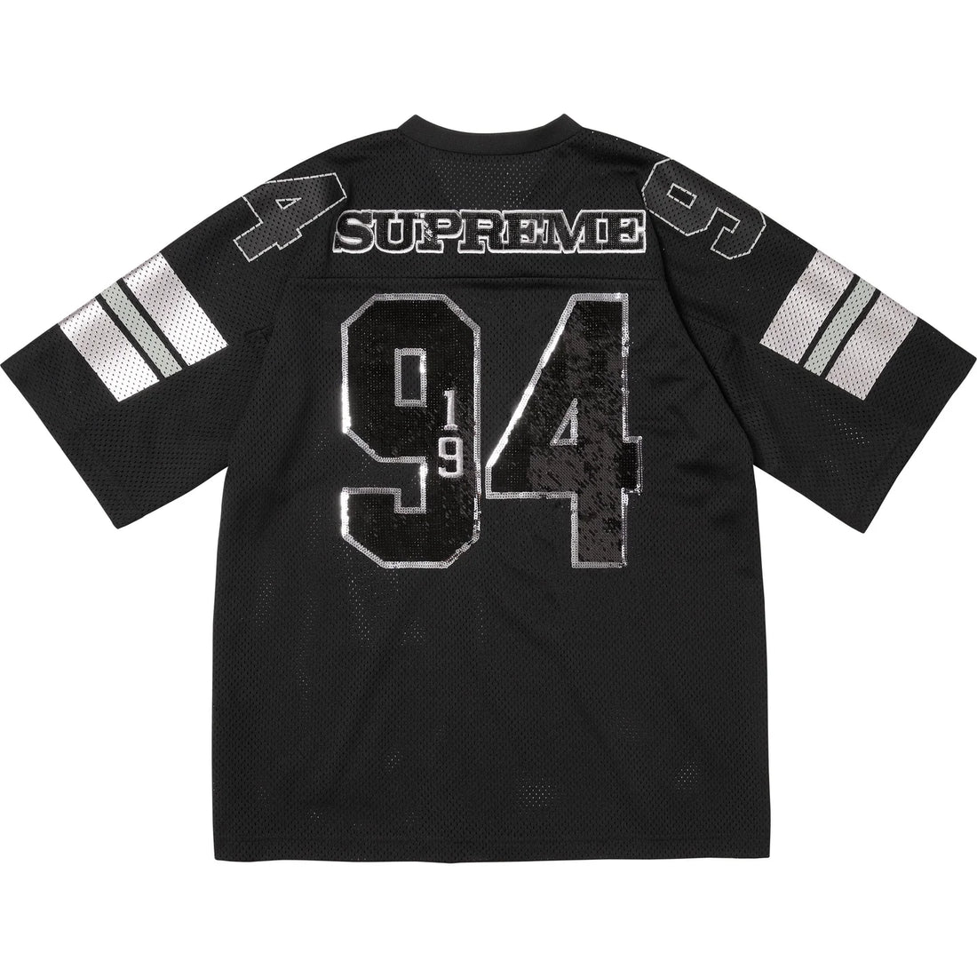 Supreme Sequin Football Jersey Black