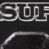Supreme Sequin Football Jersey Black