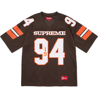 Supreme Sequin Football Jersey Brown