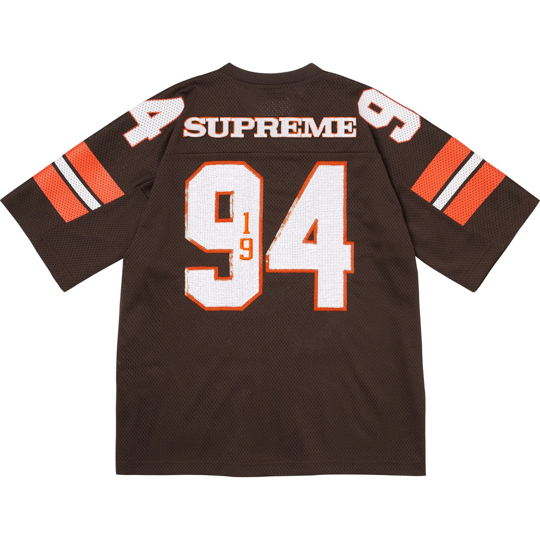Supreme Sequin Football Jersey Brown