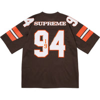 Supreme Sequin Football Jersey Brown
