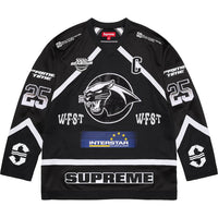 Supreme Rhinestone Hockey Jersey Black