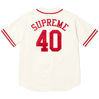 Supreme x 40 Acres Twill Baseball Jersey 'Natural'