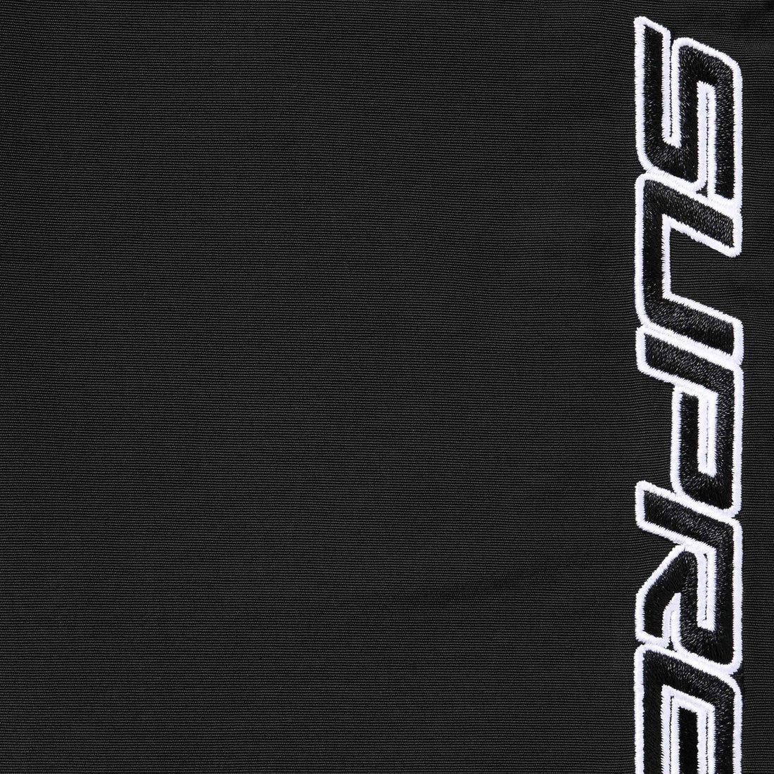 Supreme Contrast Zip Warm Up Tracksuit Black