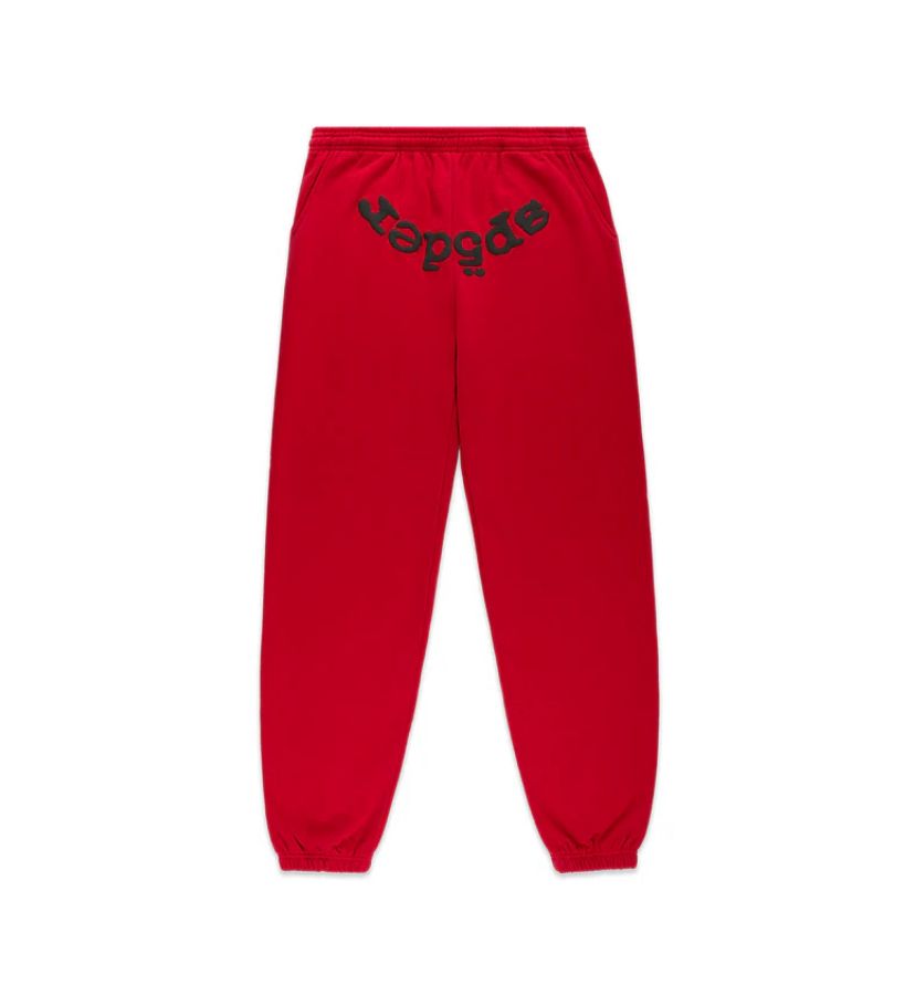 SP5DER OG Web V2 Full Tracksuit Red