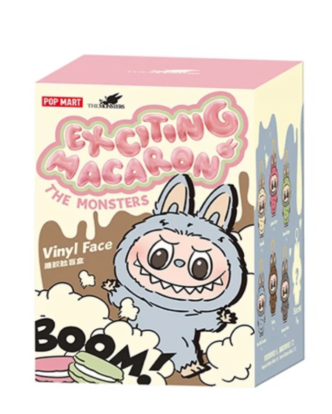 Pop Mart Labubu The Monsters Exciting Macarons Vinyl Face Pendant
