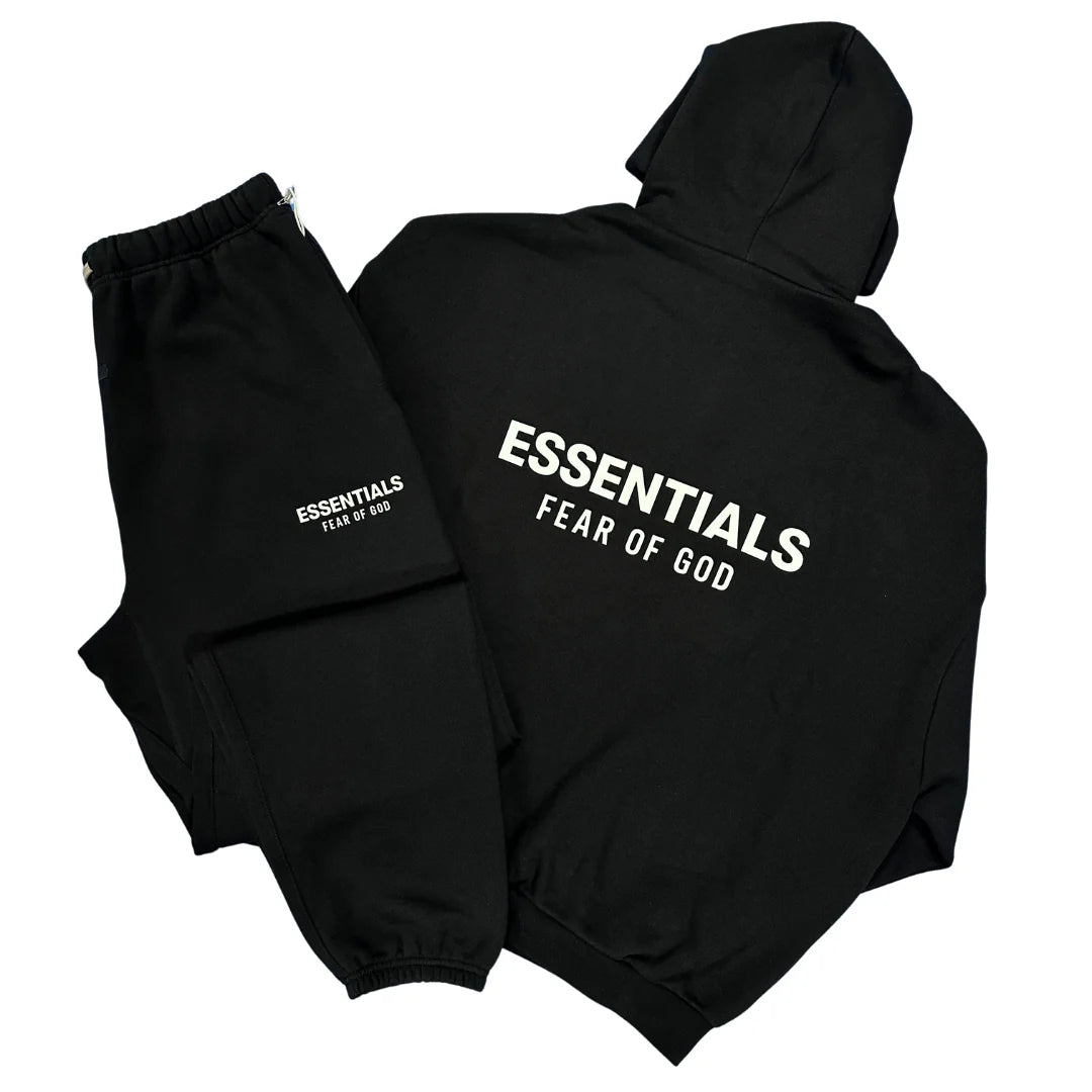 Fear of God Essentials Black Tracksuit (FW24)
