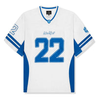 BPM White Blue Football Jersey - INSTAKICKSZ LTD