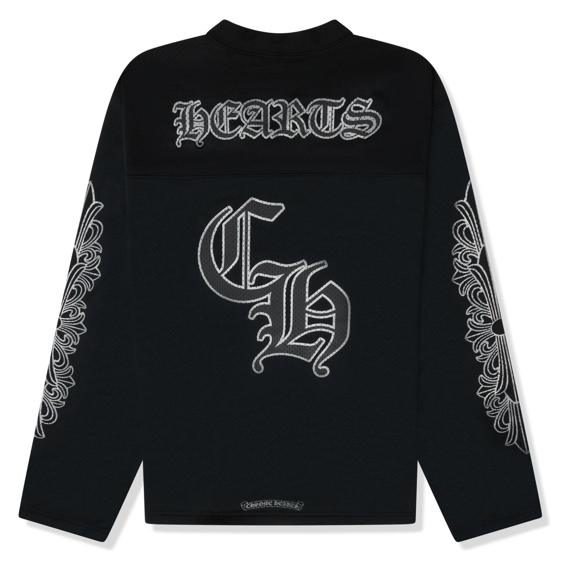 Chrome Hearts Stadium Mesh L/S Black Jersey & Logo Patch Shorts Set