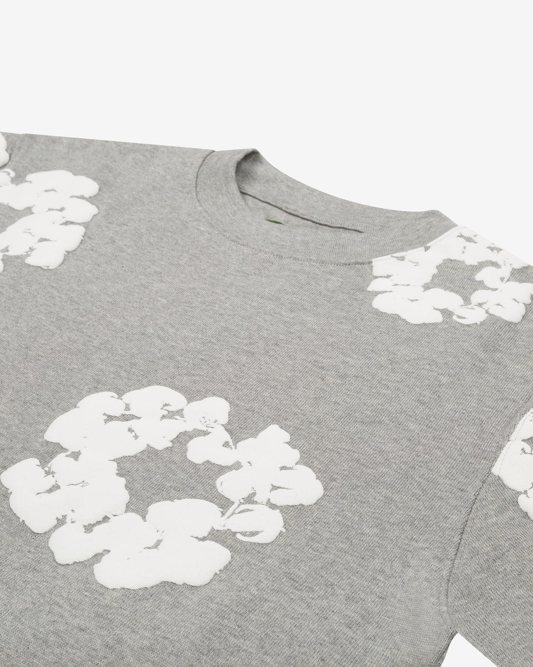 Denim Tears Long Sleeve Cotton Wreath Tee Grey - INSTAKICKSZ LTD