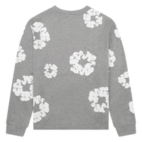 Denim Tears Long Sleeve Cotton Wreath Tee Grey - INSTAKICKSZ LTD
