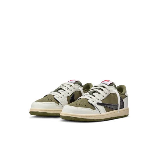 Jordan 1 Retro Low OG SP x Travis Scott 'Medium Olive' (PS/Youth) - INSTAKICKSZ LTD