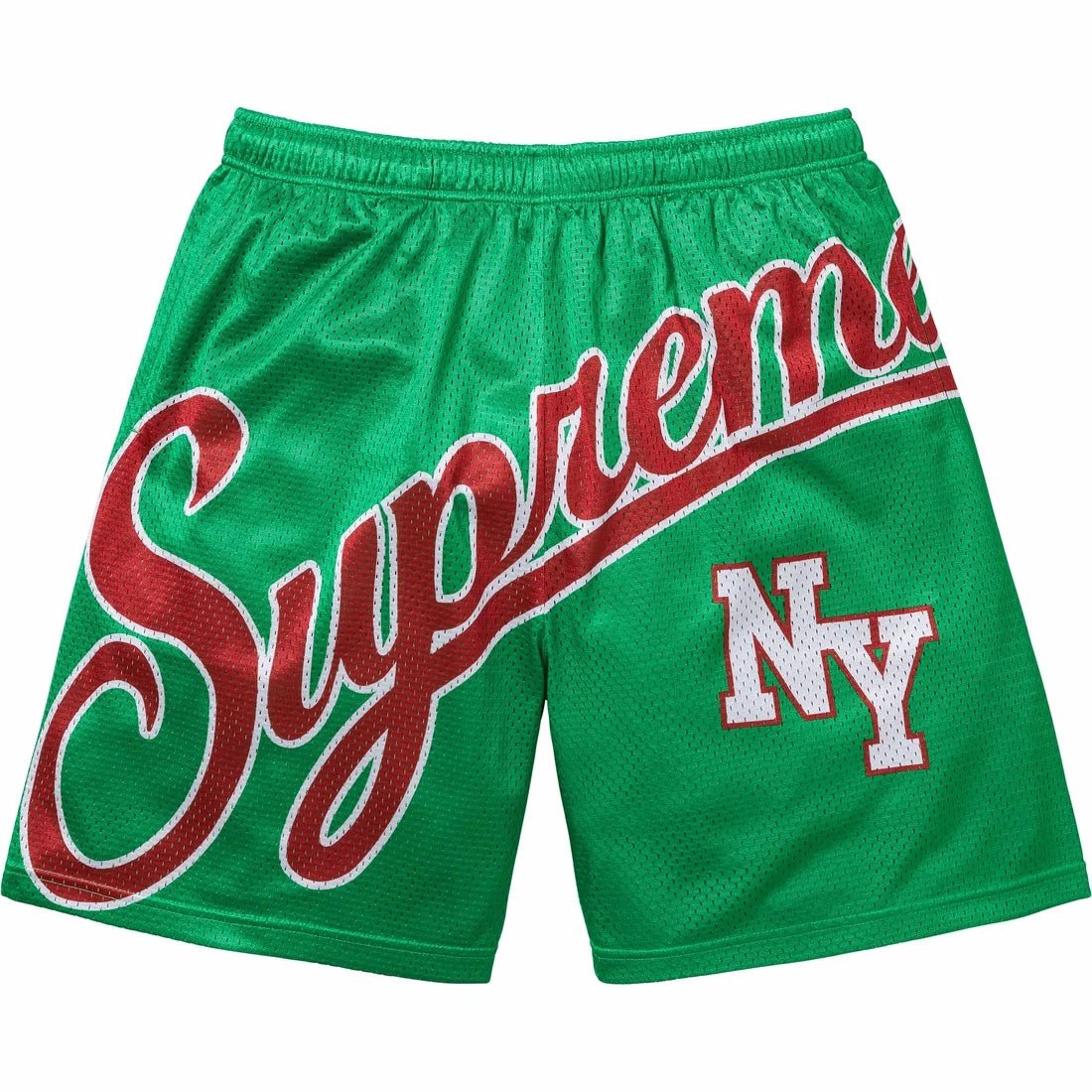 Supreme Big Script Mesh Short 'Green' - INSTAKICKSZ LTD