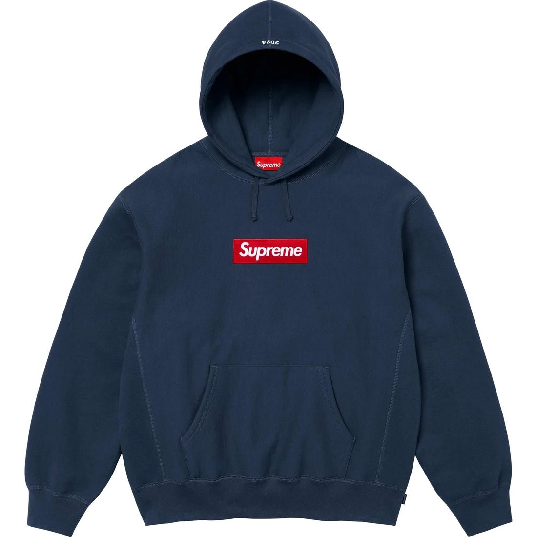 Supreme Box Logo Hooded Sweatshirt FW24 'Navy' - INSTAKICKSZ LTD
