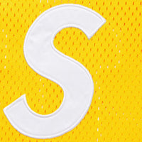 Supreme S Logo Baseball Henley Jersey Yellow - INSTAKICKSZ LTD