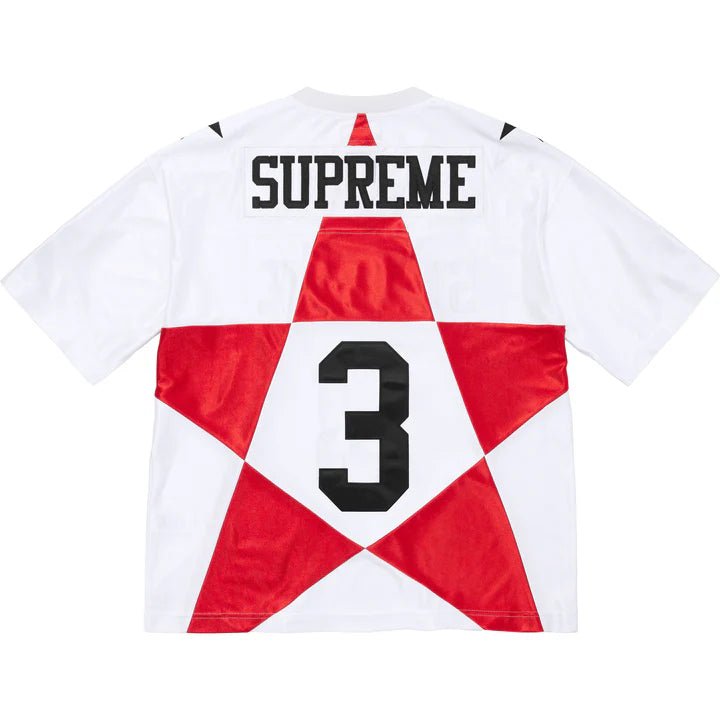 Supreme Star Football Jersey 'White' - INSTAKICKSZ LTD
