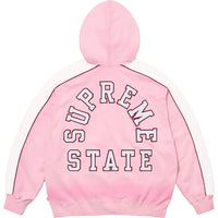 Supreme State Zip Up Hooded Sweatshirt 'Pink' - INSTAKICKSZ LTD