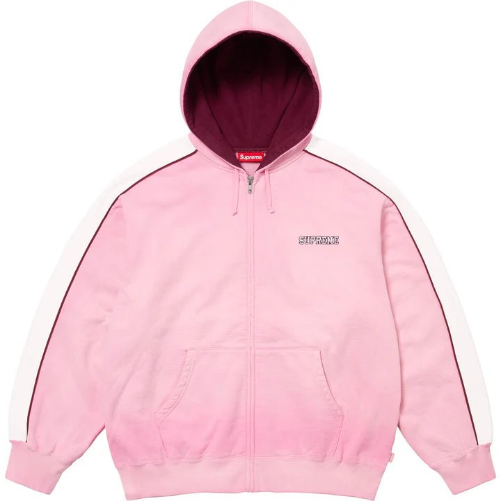 Supreme State Zip Up Hooded Sweatshirt 'Pink' - INSTAKICKSZ LTD