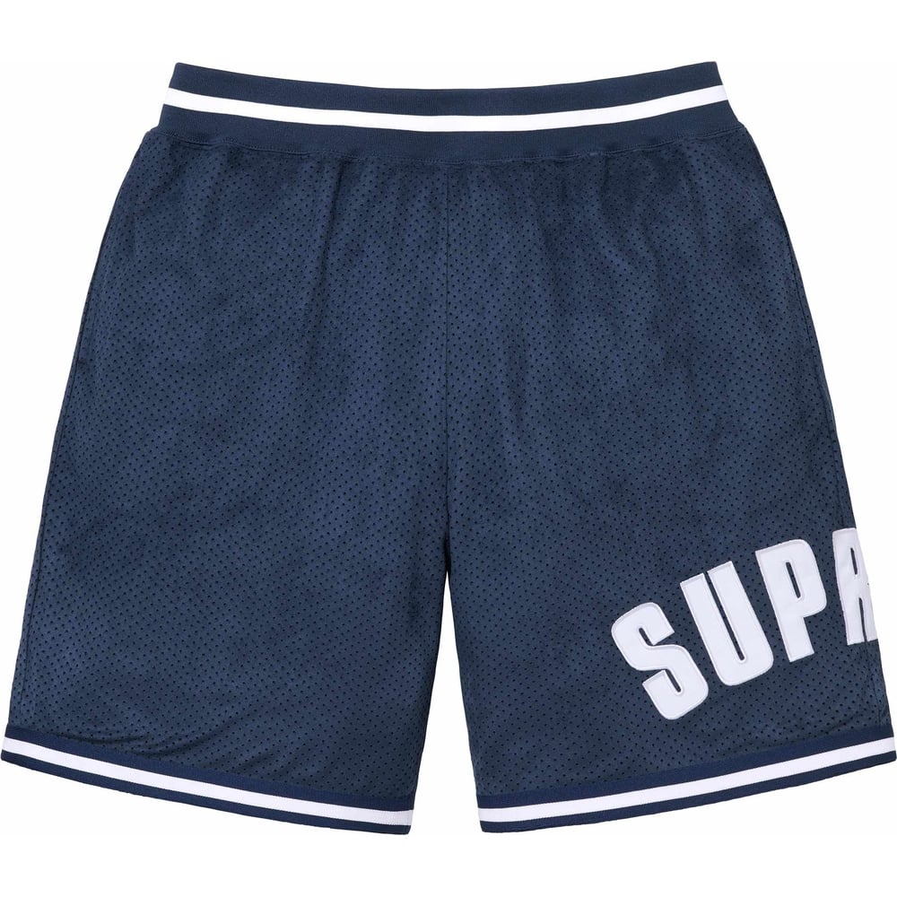 Supreme Ultrasuede Mesh Baseball Jersey and Short Set Navy - INSTAKICKSZ LTD