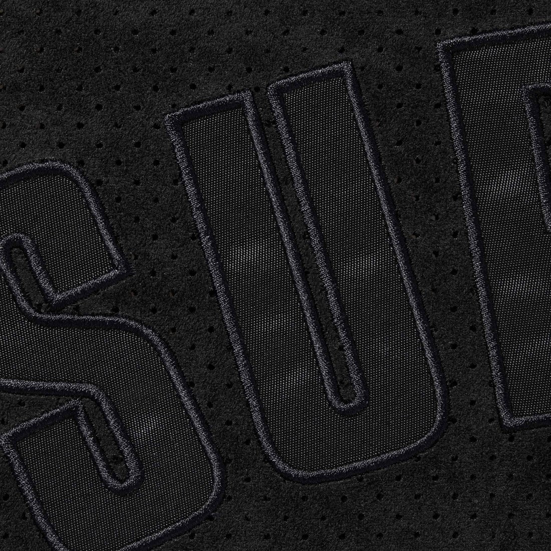 Supreme Ultrasuede Mesh Baseball Jersey Black - INSTAKICKSZ LTD