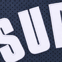 Supreme Ultrasuede Mesh Baseball Jersey Navy - INSTAKICKSZ LTD