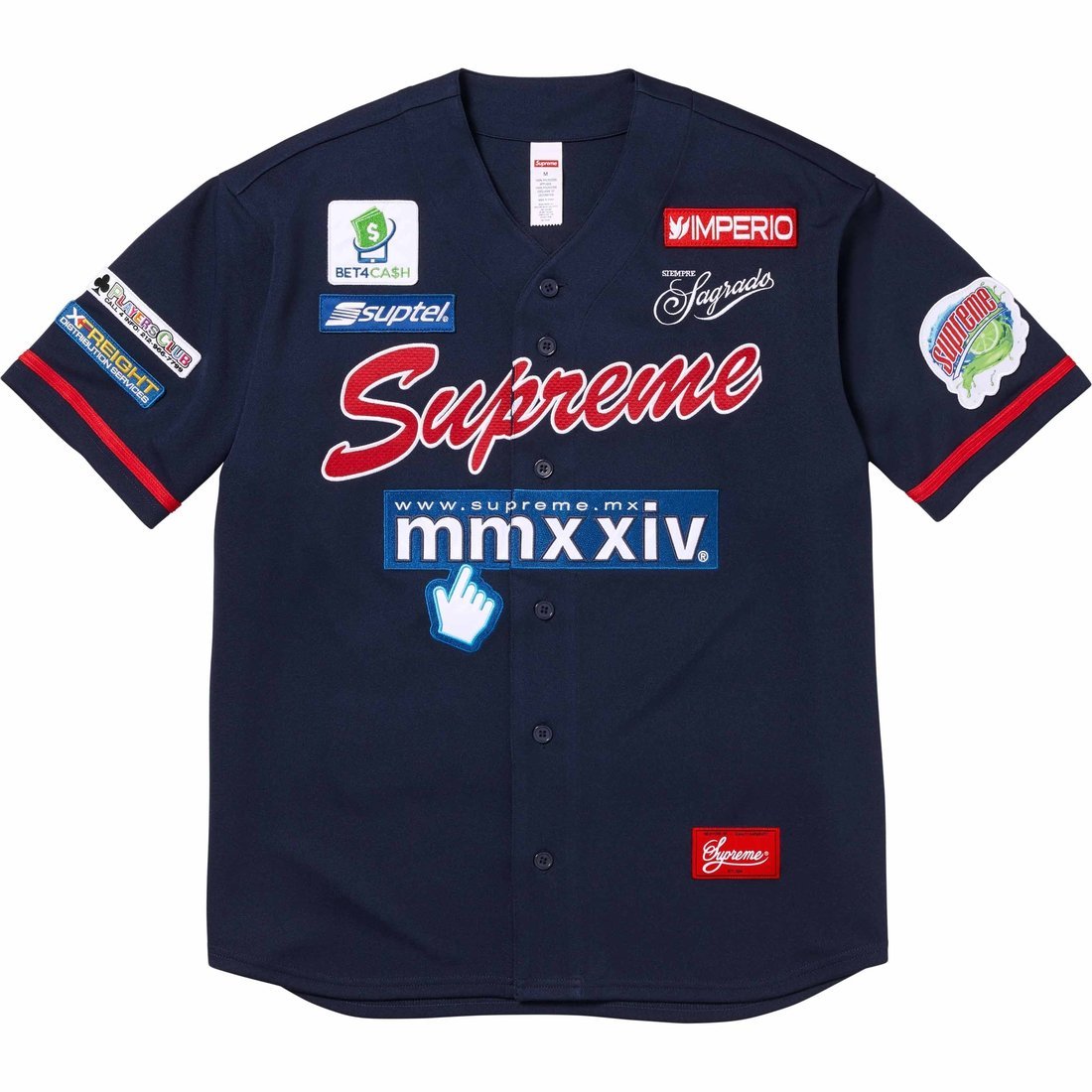 Supreme Chosen One Baseball Jersey Navy - INSTAKICKSZ LTD