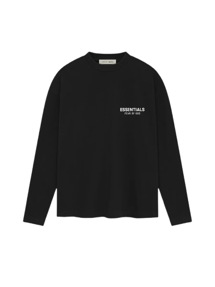 Fear of God Classic Bright Jet Black Long Sleeve Tee SS25