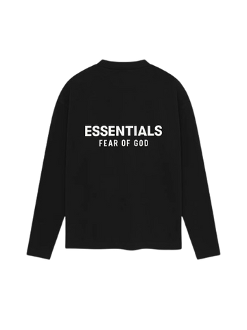 Fear of God Classic Bright Jet Black Long Sleeve Tee SS25