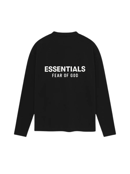 Fear of God Classic Bright Jet Black Long Sleeve Tee SS25