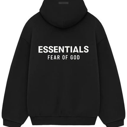 Fear of God Essentials Fleece Hoodie II & Sweatpants Tracksuit 'Black'