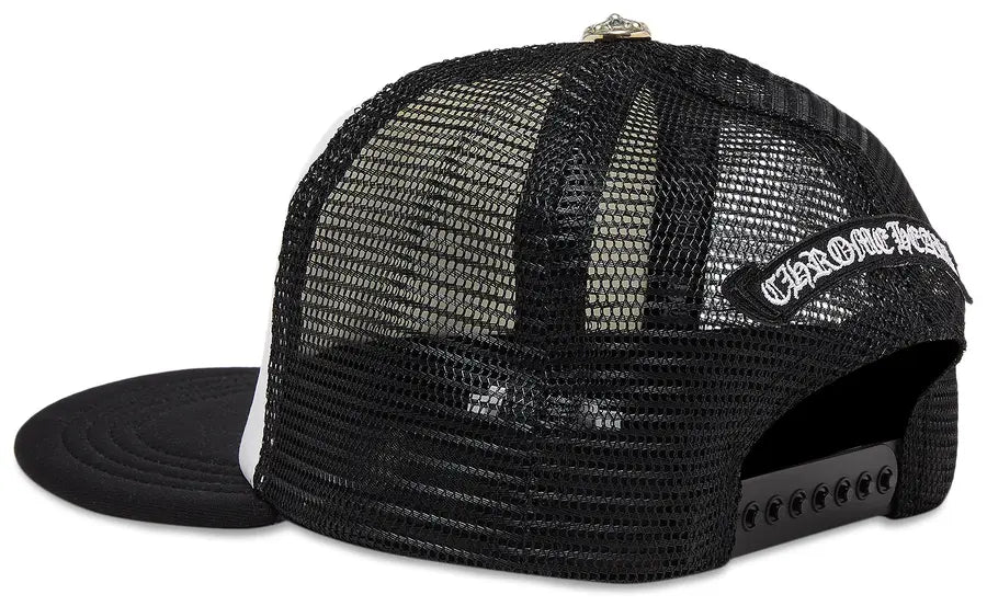 Chrome Hearts Triple Cross Trucker Hat 'Black White'