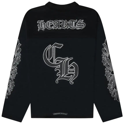 Chrome Hearts Stadium Mesh Long Sleeve Jersey 'Black/Gray'