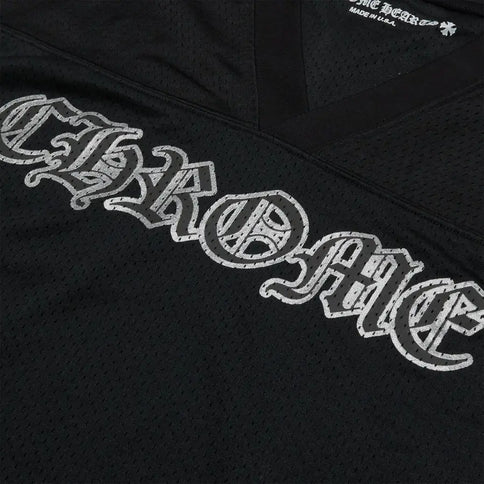 Chrome Hearts Stadium Mesh Long Sleeve Jersey 'Black/Gray'