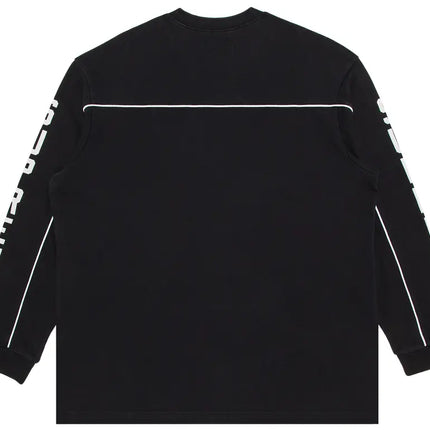 Supreme Paneled Piping L/S Top Black