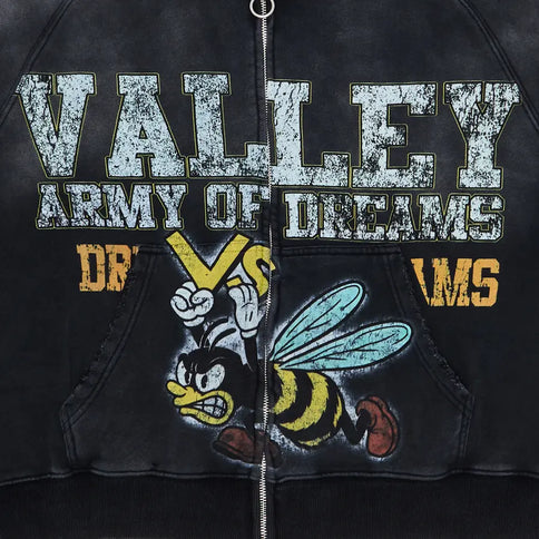 Vale Forever Army Zip Up 'Black'
