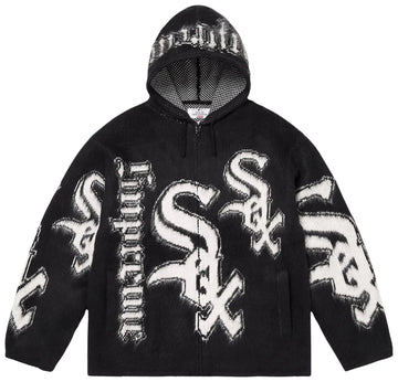 Supreme x Chicago White Sox Zip Up Hooded Sweater 'Black'