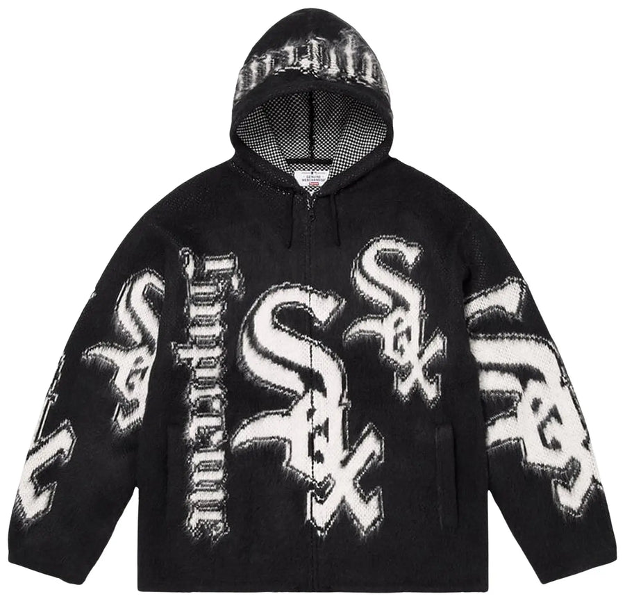Supreme x Chicago White Sox Zip Up Hooded Sweater 'Black'