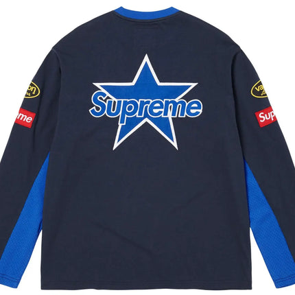 Supreme Vanson Leathers L/S Top Navy