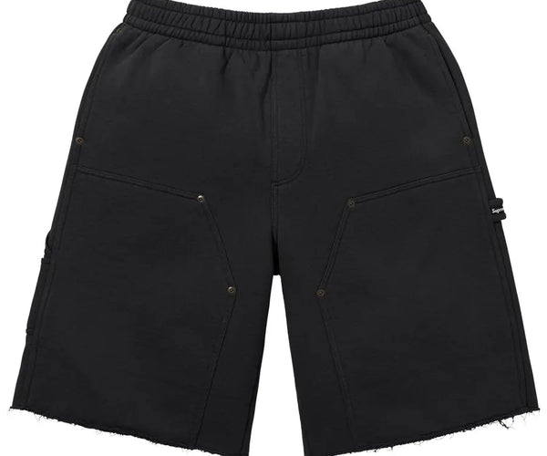 パンツ supreme Double Knee Painter Sweatshort L Supreme Double Knee Painter Sweatshort 'Black' – INSTAKICKSZ LTD