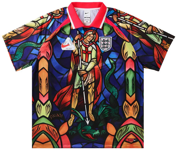 Palace x Nike England Dri-Fit Football Jersey 'Bright Crimson'